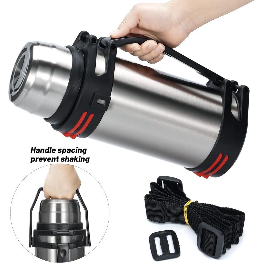 Stainless Steel Vacuum Insulated Thermos Bottle Portable OutdoorWater FlaskCup Heat Retention Design for Daily Warm Drinking Use