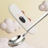 Portable Fork Spoon Chopsticks Set Cartoon Utensils Cutlery Set Stainless Steel Cutlery Sets  Kids