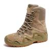 Outdoor first-layer cowhide combat hiking shoes anti-skid tactics new military fans hiking shoes boots wear-resistant medium help breathable