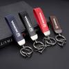 AAAKR1 Badge Leather Car Keychain Keyring Key Lanyard For Honda Civic Accord Fit Jazz Pilot CRV Odyssey Passport City Shuttle HRV