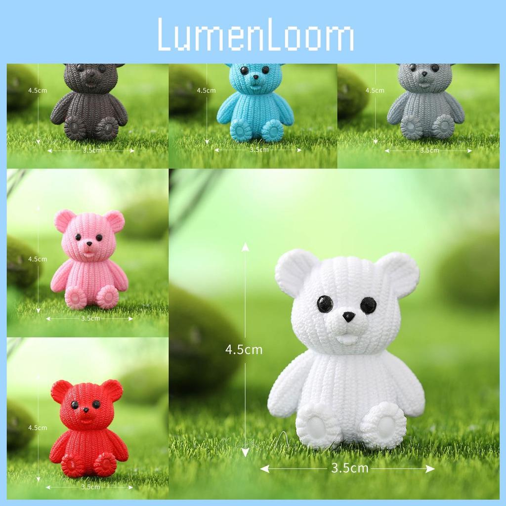 Lovely Pvc Teddy Bear Keychain Car Decoration Adorable Cartoon Figurine Available In Multiple Colors