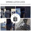 304 Stainless Steel 4pcs Heavy Duty 3.4 Inch Spring Latch Lock Weld Assembly Universal Trailer Gate