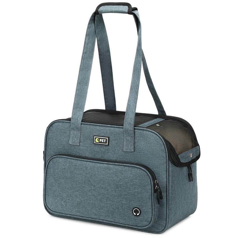 Pet carrier bag for cats and small dogs, portable handbag for outings, large-capacity pet carrier for puppies