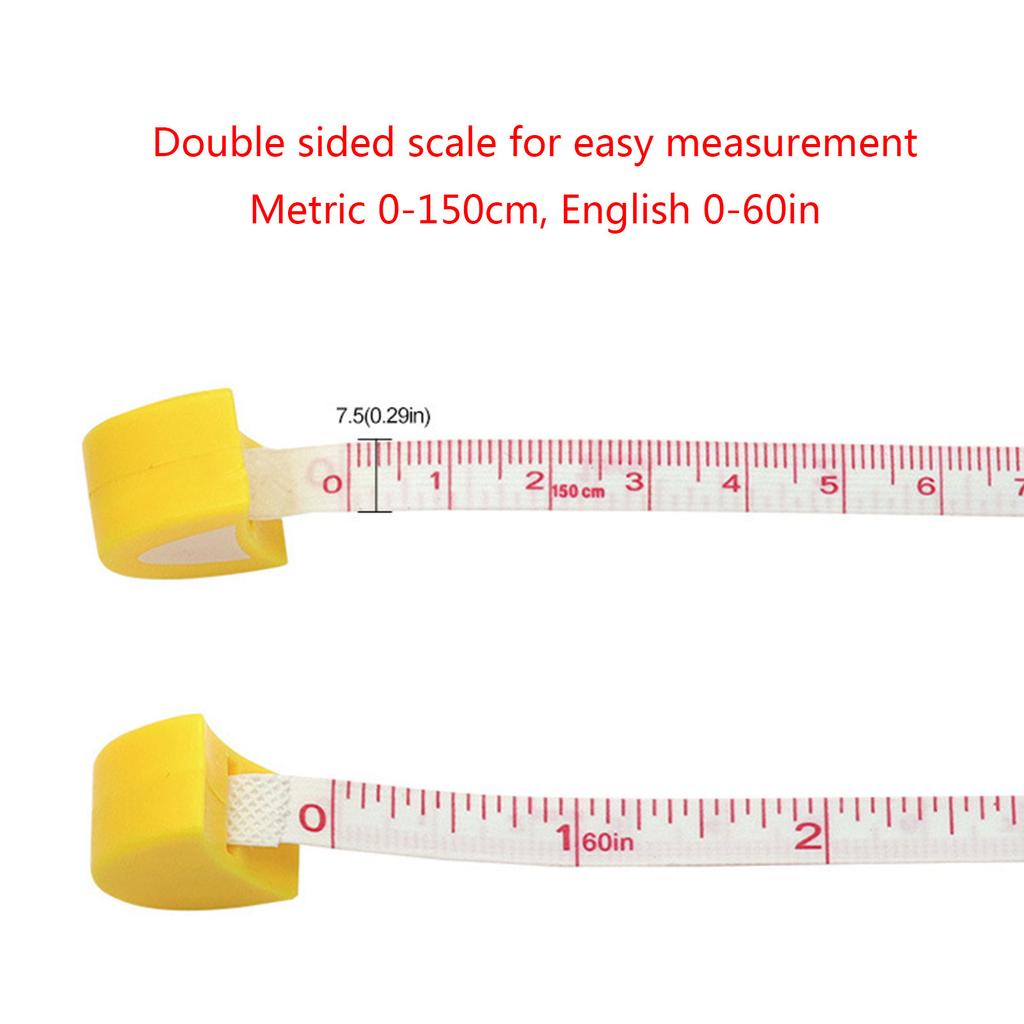 Cartoon Animal Tape Measure for Medical Body Measurement Sewing Tailor Craft Portable Body Sewing Flexible Ruler 60inch