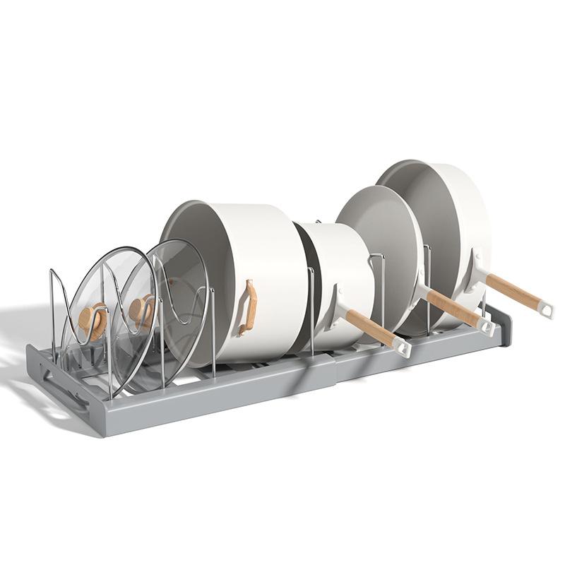 Scalable and Adjustable Pot Lid Storage Rack Pot Lid Storage Box Stretch Pot Lid Rack