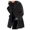 Womens Winter Wool Coat Trench Jacket Ladies Warm Slim Long Overcoat Outwear