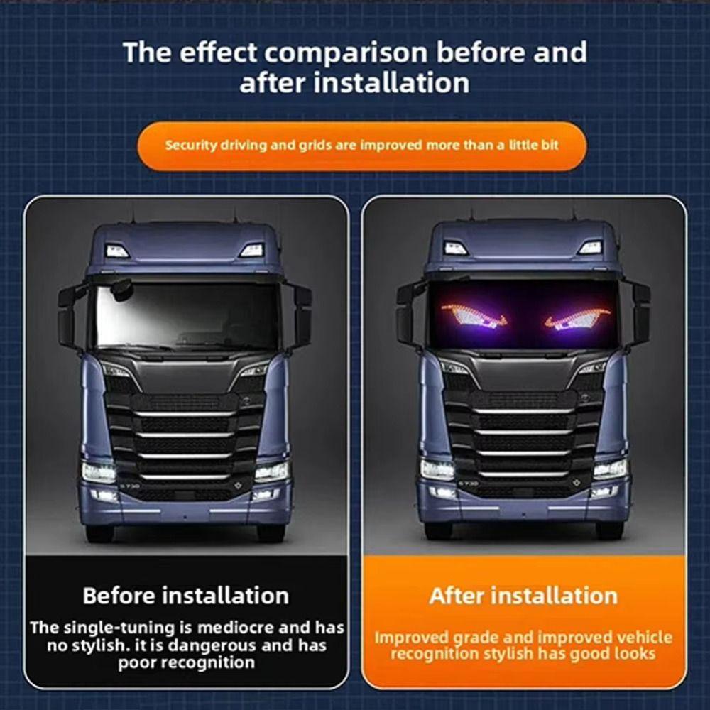 5V Devil Eyes Licht Mehrfachmodus LED Windschutzscheiben-Display Auto Dekorationslicht Innenraum für Fahrzeuge