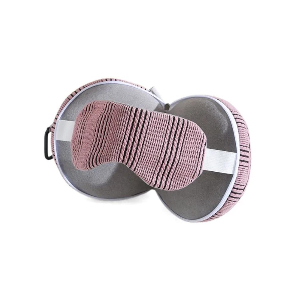 Multifunktionale 2-in-1 Nackenkissen Lichtblockierendes Faltbares Reisekissen mit Augenmaske U-förmiges Nickerchenkissen Flugzeug