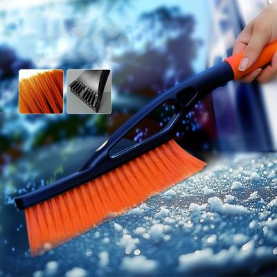 Snow Brush For Car Window Ice Scraper And Snow Brush For Car Windshield Shovel With Ergonomic Grip For Vehicle Glass Snowy Day