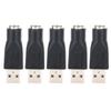 5PCS USB Male To for PS 2 Female Adapter Converter for Keyboard Mouse with for PS 2 Interface