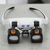 Headband Magnifying Glasses with 10 Interchangeable Lenses Lighted Magnifier 2X 4X 6X 10X 13X for Jewelry Electronics Repair