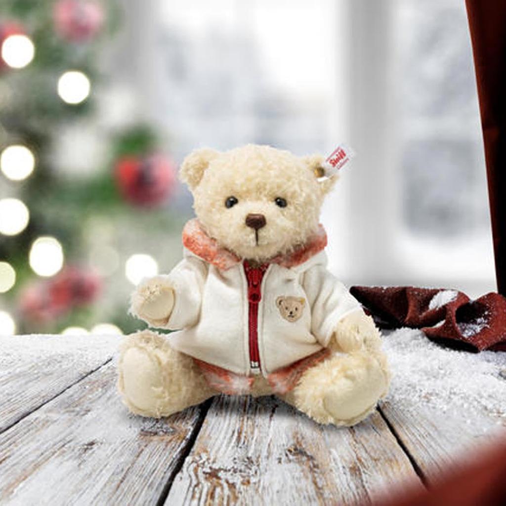 Steiff Mila Teddy Bear Winter 007224 Japanese Jacket, 28cm, (Official Product)