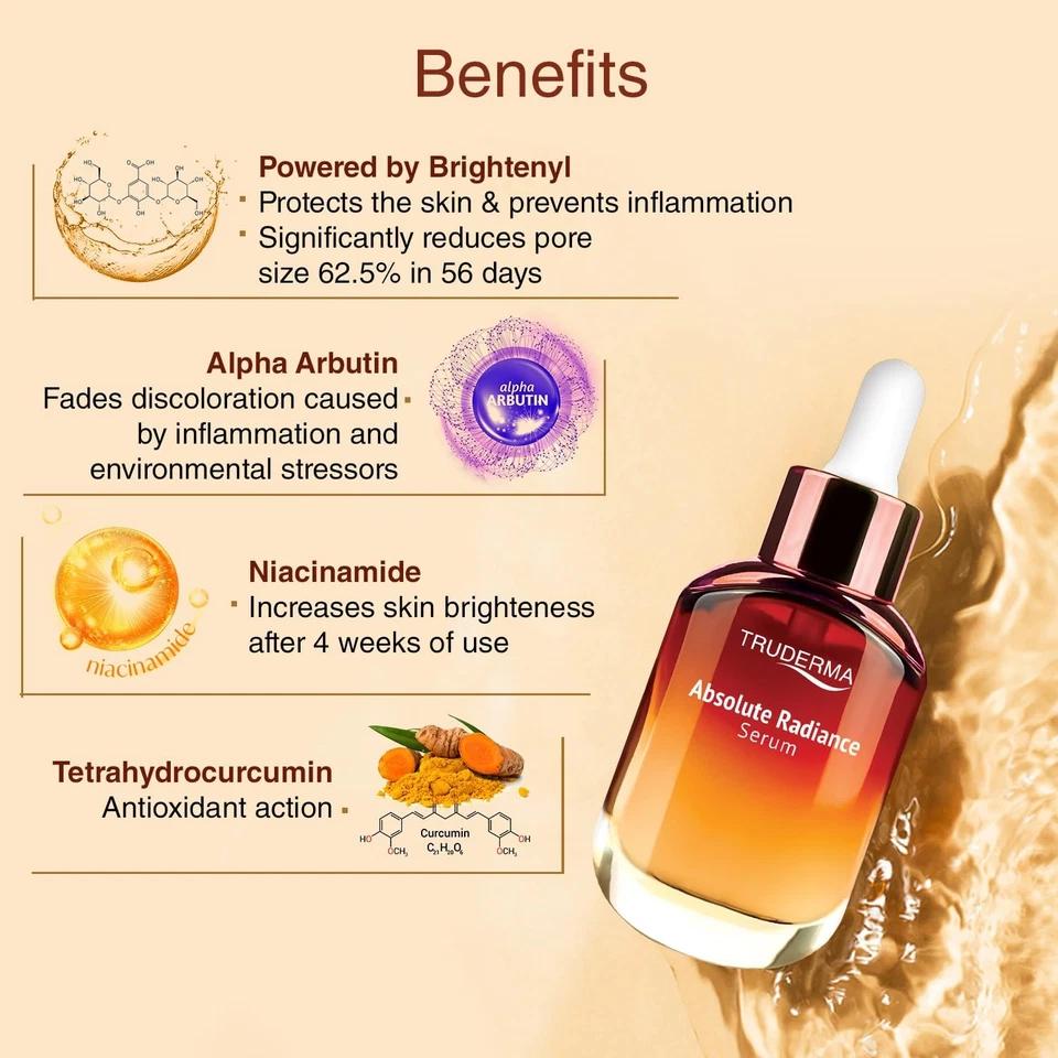 REGALIZ Truderma Absolute Radiance Serum 30 Ml | Intense Bio-Active De-Pigmenting & Skin Brightening Concentrate