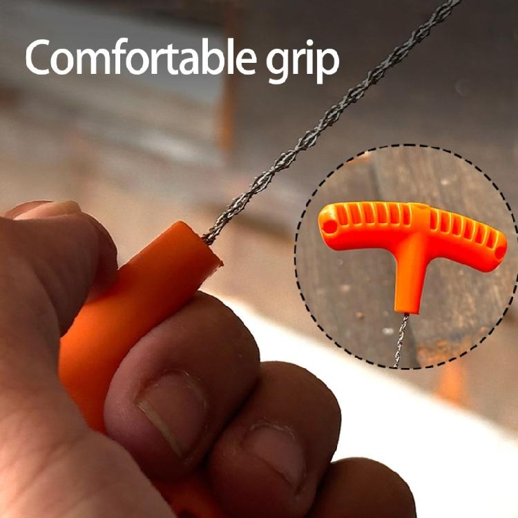 Emergency Steel Wire Handsaw Twin Pack Outdoor Cutting Tool For Campfires Preparation And Trail Maintenance
