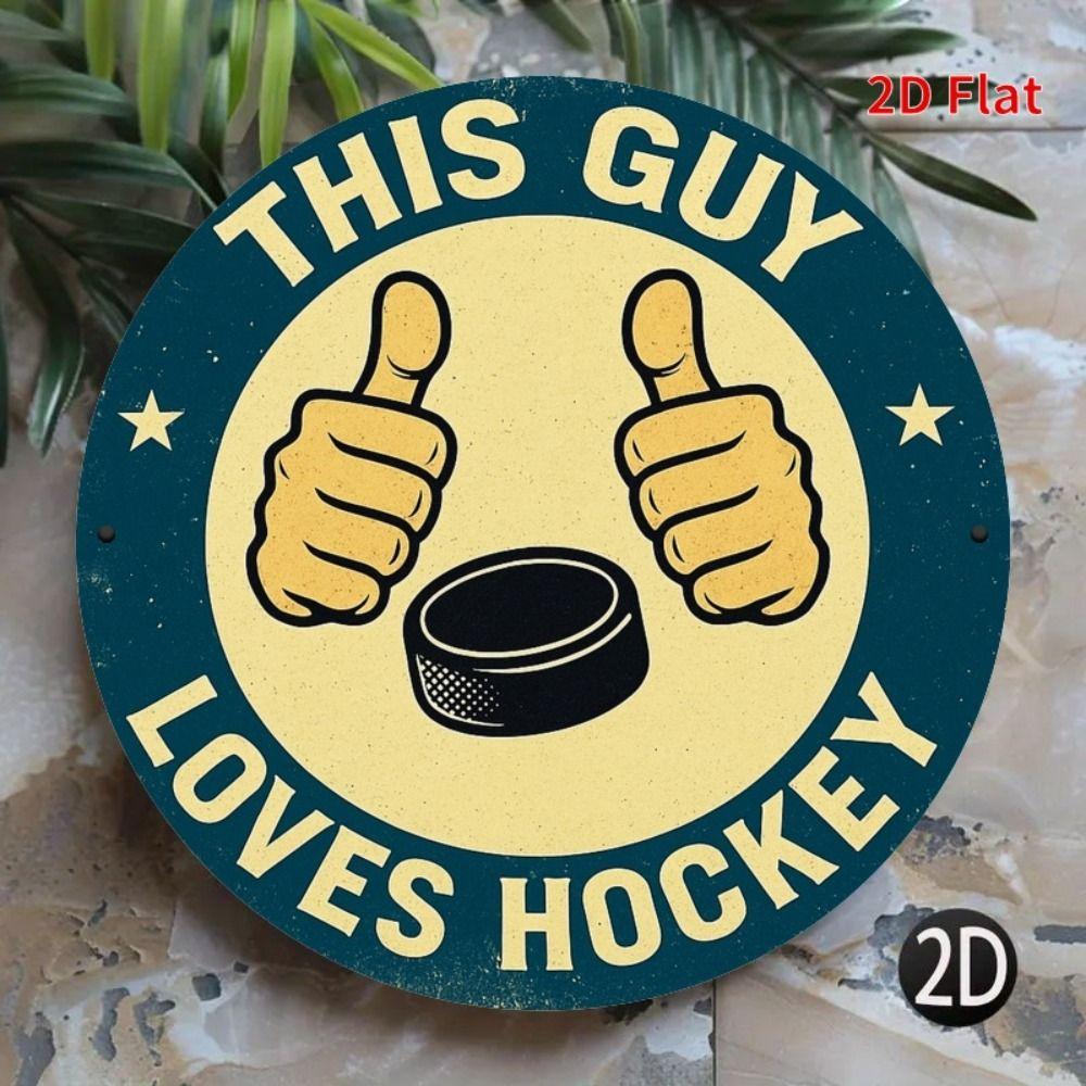 Metal Poster Wall Art Retro Hockey Sign Home Garage Decor