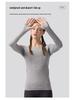 Lulu Women's Seamless Slim Fit Long Sleeve Yoga Top - Breathable, Quick-Drying Sportswear for Autumn & Winter Fitness.
