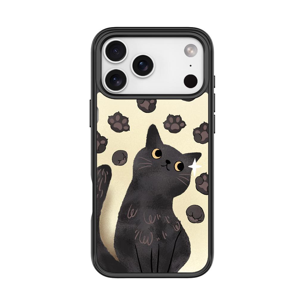 Applicable to Apple 17pro mobile phone case, advanced sense 16 replaceable back plate 15promax magnetic mobile phone case, claw cat