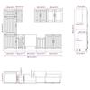 Kalmar 8-Piece Kitchen Cabinet Set Sonoma Oak Grey
