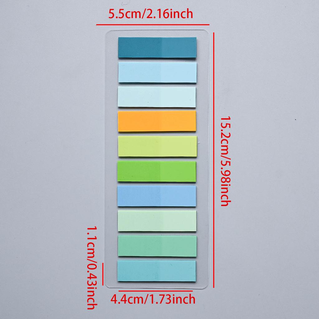 200-4200Pcs Transparent Colorful Index Creative Memo Pads Office School Stationery Self-Adhesive Stickers Sticky Note Pads