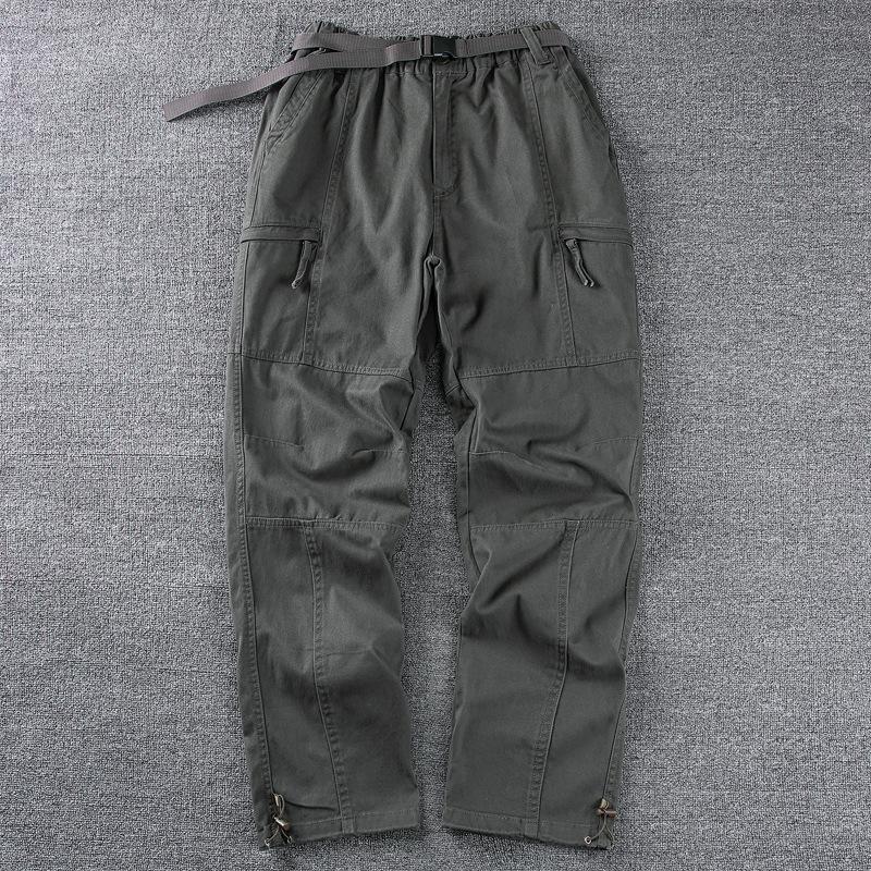 Men's Autumn/Winter Windproof Waterproof Soft Shell Trousers - Thick, Loose, and Velvet-Lined for Outdoor Casual Wear