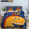 3D Druck Mode Cartoon Dinosaurier Katze Bettwäsche Set Jungen Mädchen Einzelbett Queen Größe Full Size Bettbezug Kissenbezug Bett Erwachsenen Schlafzimmer