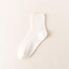 Men's Mid-calf Socks, Spring and Autumn Sports Anti-odor Long Calf Socks, Four Seasons Thin Double-needle Classic Long Socks