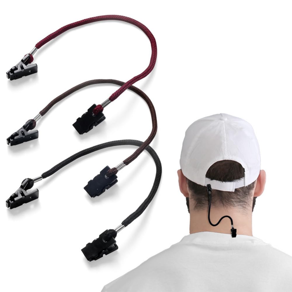 [MMOWQEA] Hat Clip, Windproof, Strong Wind, Fall Prevention, Bicycle Hat