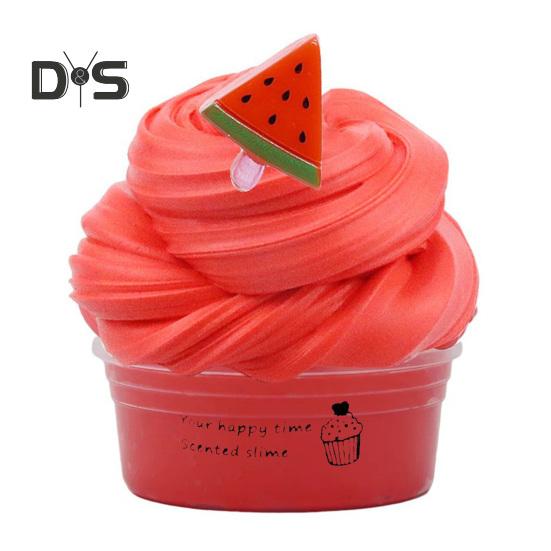 

Набор слаймов для детей, игрушка для снятия стресса, 50 мл. Мягкие пушистые слаймы для веселой игры, слаймы для снятия стресса, начинка для пасхальных корзинок для яиц красный