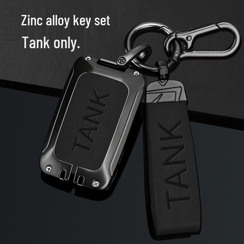 Tank 300/500 Key Cover: New Logo City Off-road Metal Car Buckle for Men.