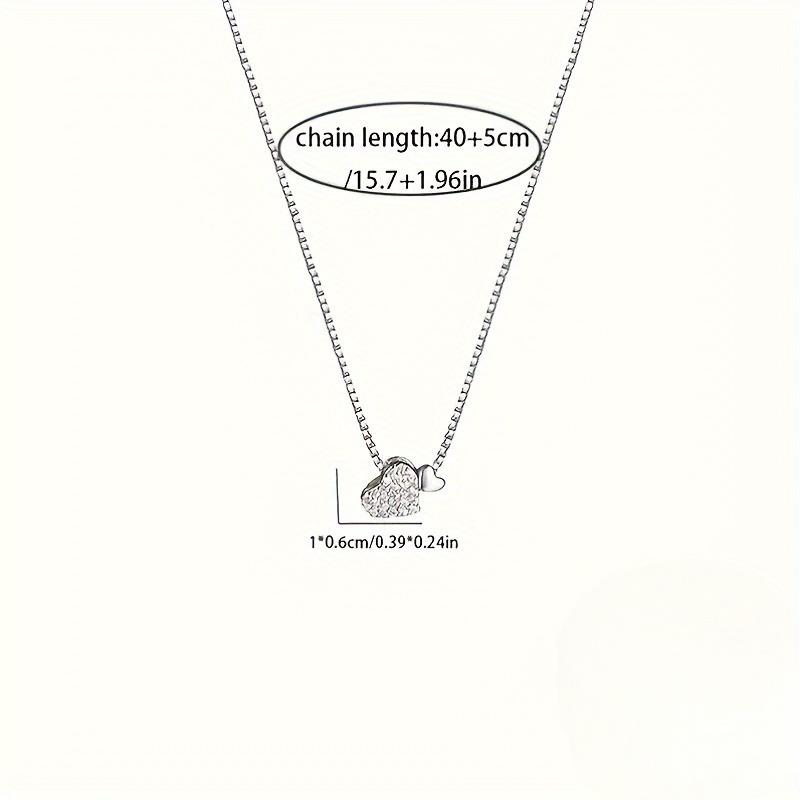 1 Elegant Heart Shaped Pendant Necklace Suitable For Women To Wear Fashion Jewelry Suitable Daily Wear Gift Giving Accessories