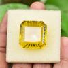 A+ Natural Yellow Topaz 45.9 Ct Square Cut Loose Gemstone For Her/Him