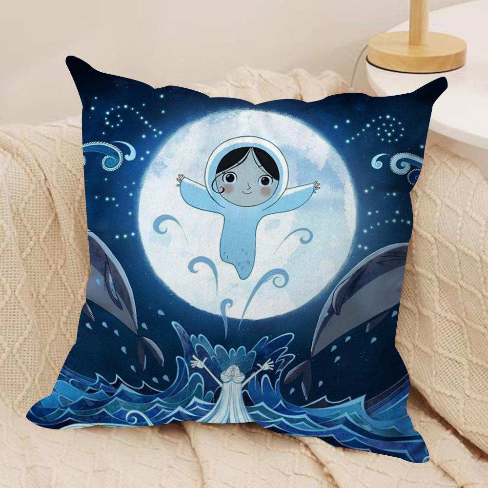 Irland SSong des Meeres Kissenbezug Weicher Plüschstoff Beidseitig Bedruckter Sofakissenbezug für Alle Jahreszeiten Heimdekoration Geschenk