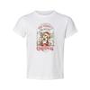 Unisex Christmas T Shirt With Festive Dog Wearing Santa Hat And Red Scarf Graphi