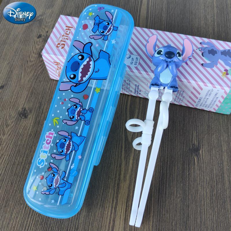 Disney 3D Cartoon Children's Stainless Steel Cutlery Set: Fork, Spoon, and Training Chopsticks