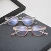 fashion New transparent point Plain glasses PC plain glass spectacles vintage eyeglass round frame glasses