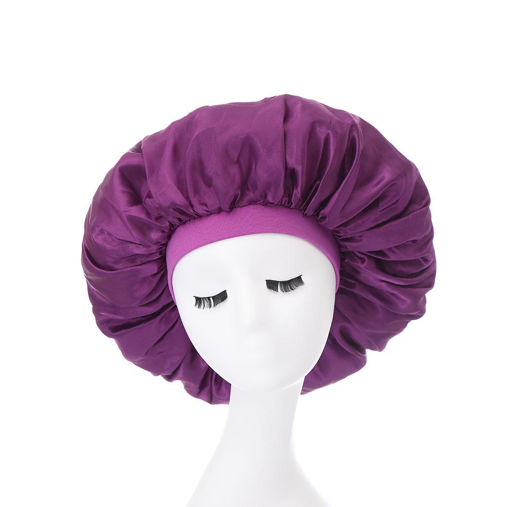 Extra Large Satin Sleep Cap: Wide Brim Headscarf for Hair Protection and Chemo Care