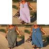 Womens Summer V Neck Tank Dress With Stripes And Beads For Casual Travel