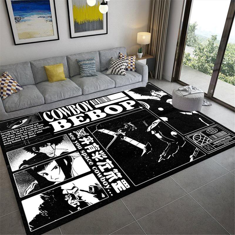 CowboyBebop Carpet Rug for Living Room Bedroom Home Sofa Decoration,Kids play Non-slip Floor Mat