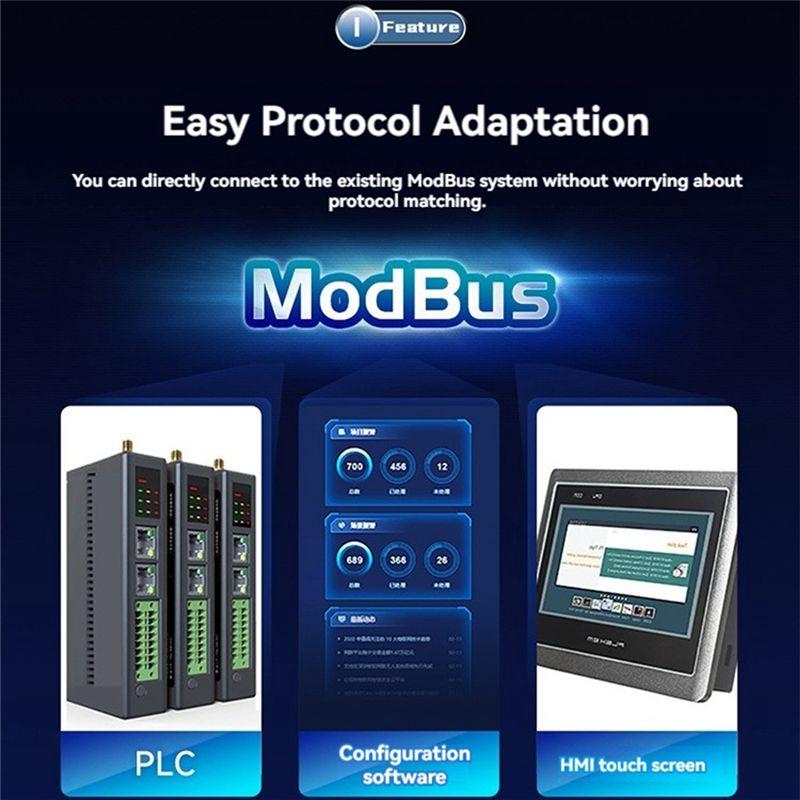 A84E-8 Way Temperature Acquisition Module Modbus RS485 PT100 RTD Gateway Watchdog DNS Industrial