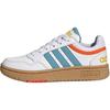 HOOPS Low Top Kids Lifestyle Shoes White Blue Gold Kids' HP9047