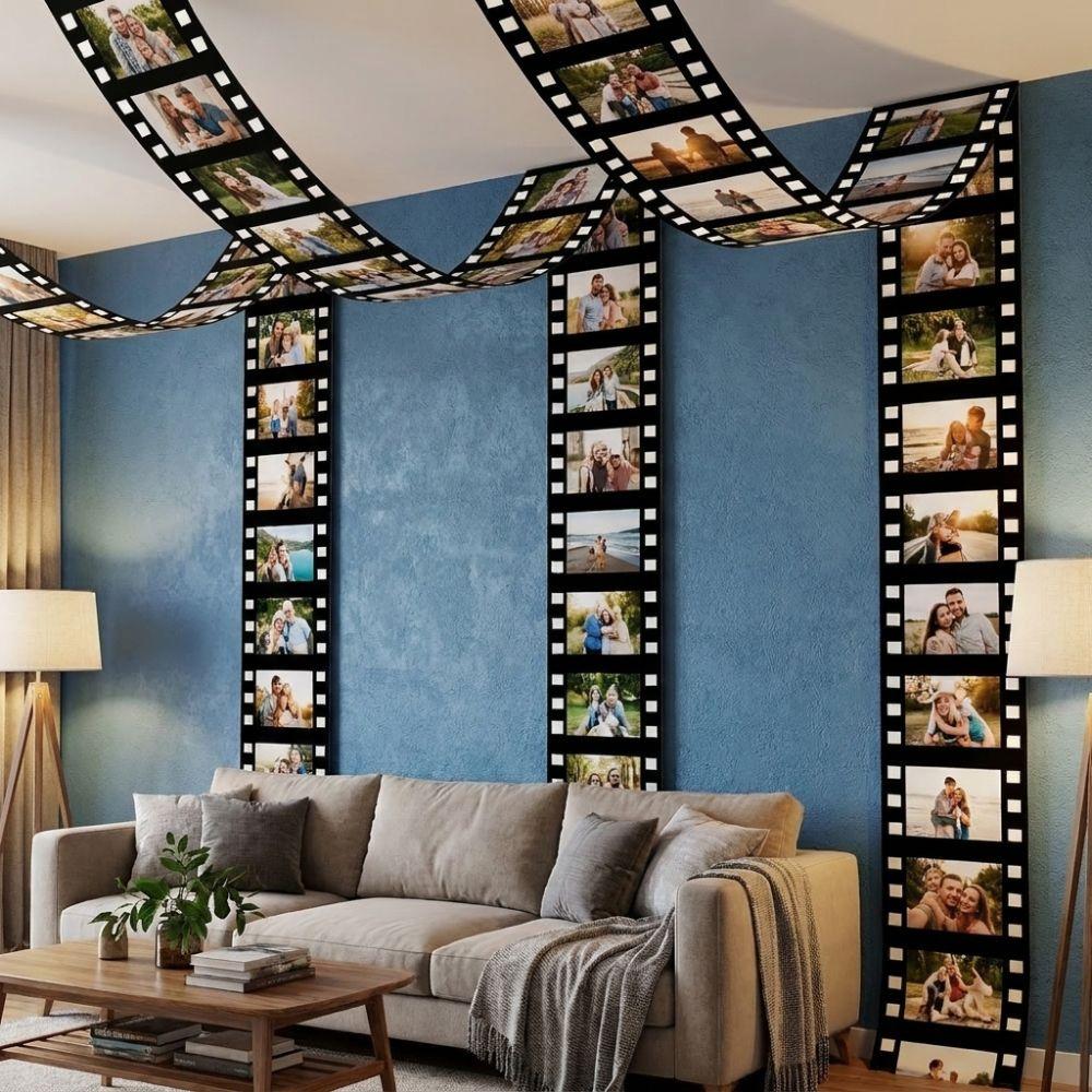 2 ks Polyesterová fóliová páska Pozadí Dekorace Divadelní téma Filmový fotorámeček Banner Dětská párty