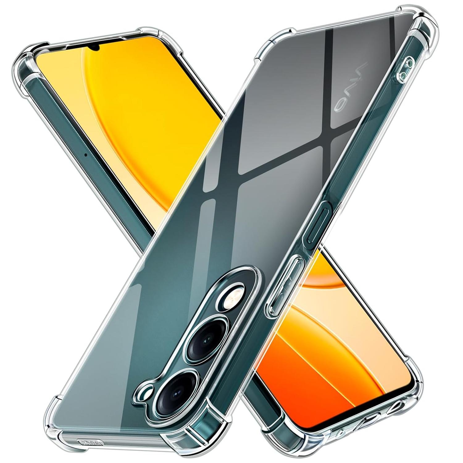 

Прозрачный чехол из ТПУ для Vivo Y04 Y19S Y29 Y29S Y39 5G Защитная накладка Четырехугольный противоударный бампер Coque Fundas vivo Y29s 5G