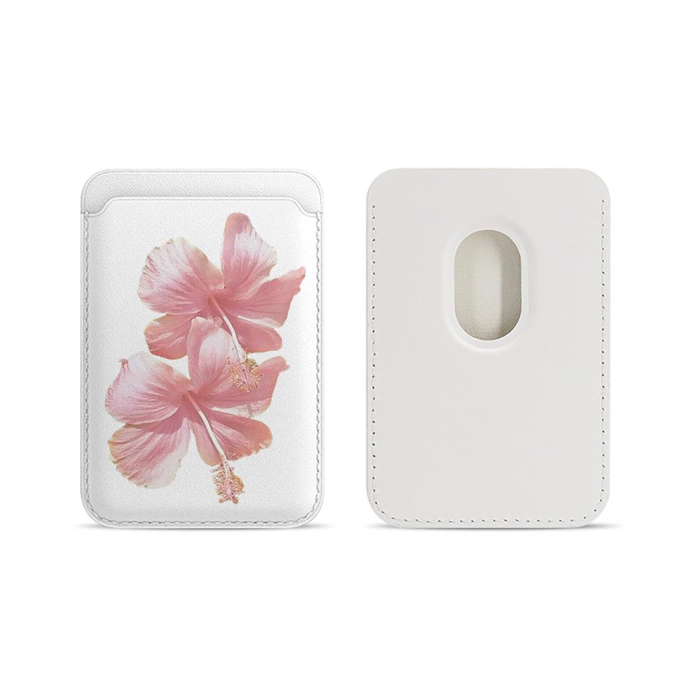 Hibiskusblüten Kartenetui Hülle Handy-Kartenhalter Für Magnetische Hülle Geeignet Für Alle iPhone Für Magsafe Karten-Handy Rückentasche