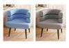 Nordic Minimalist Lambswool Single Sofa Chair with Solid Wood Frame