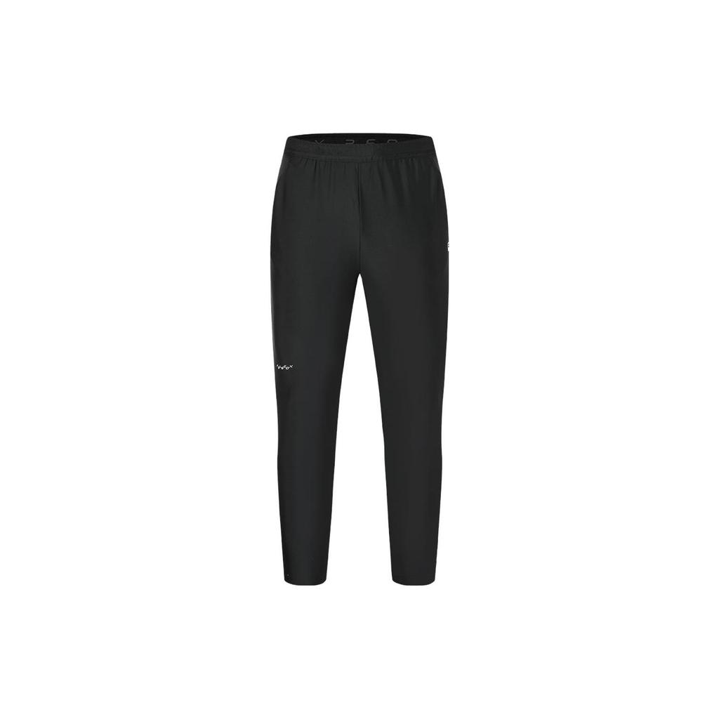 Fila Solid Color Straight Leg Fitness Knitted Sports Pants Men Bottoms Deep-Black A11M331605A-BK
