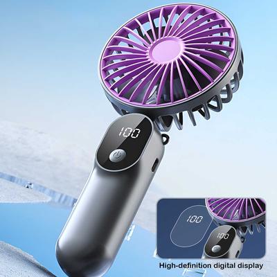Portable Handheld Fan, Battery Operated Fan with Base, Rechargeable Mini Fan for Outdoor Indoor for Summer and For Outdoor