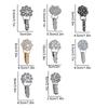 1Pc Handwork Sewing Originality Shiny Rhinestone Overcoat Decor Duckbill Buckle Fashion Metal Button Clothing Accessory