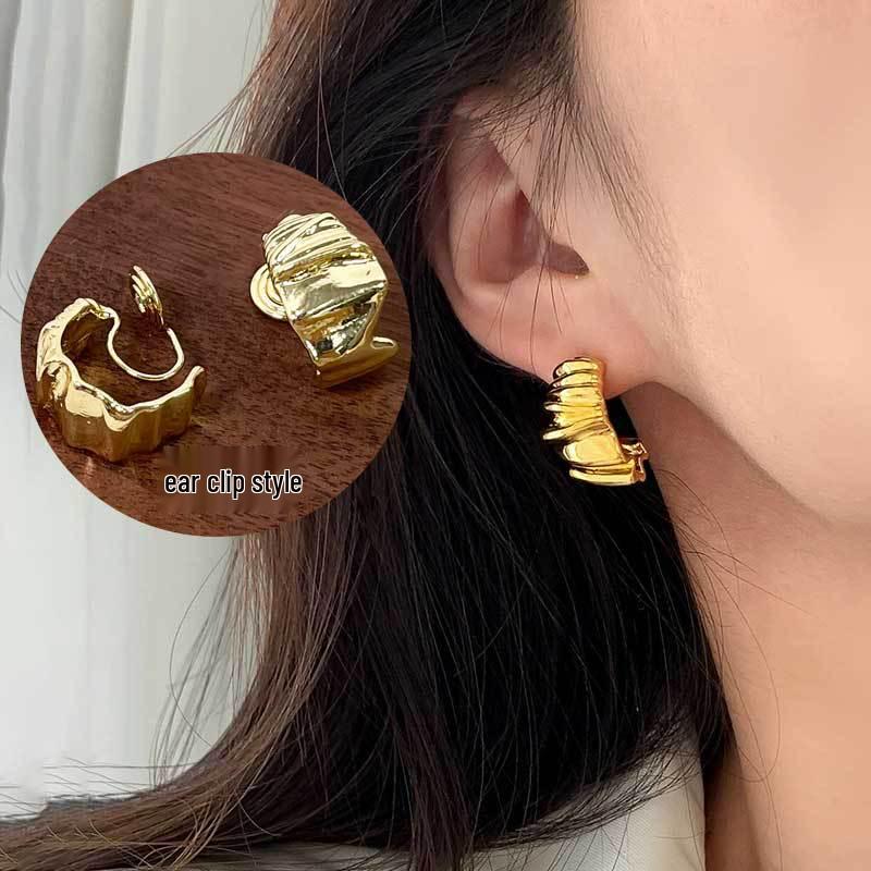 Koreanischer Stil Nicht-Piercing Ohrclip mit langem Quaste, Perlmutt Schmetterlings Design für Damen - High-End, Coole Mode.