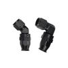 AN10 PTFE Fuel Hose Fitting Adapter Oil Cooler Fuel Pipe Line Forged Type Swivel Hose End Fitting 45°Degree 90°Degree Black 10AN