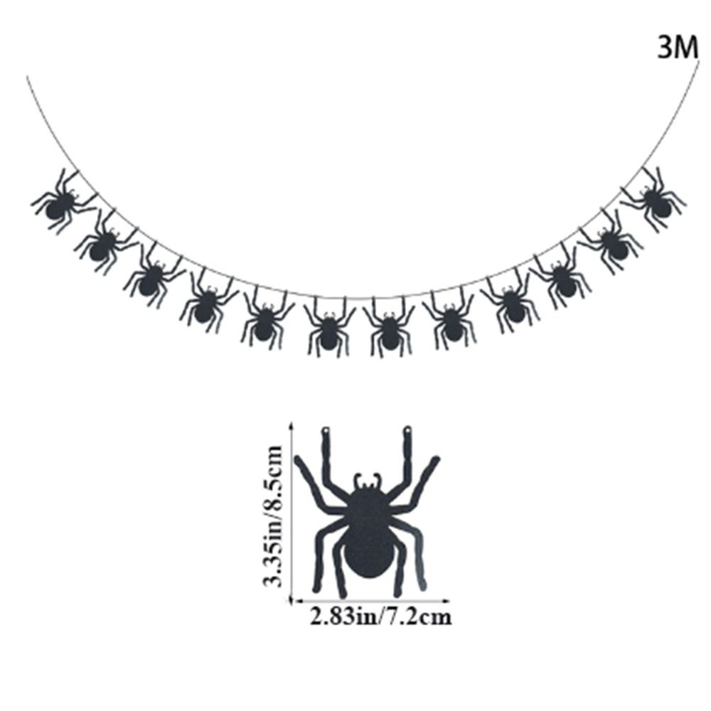Pumpkin Black Pumpkin Banner Paper Hallween Hanging Garland Hanging Flags   Festival